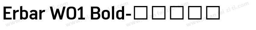 Erbar W01 Bold字体转换